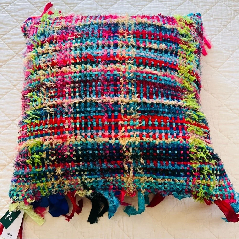 New Urban Renewal Remnants Sari Silk Throw Pillow